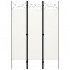 Biombo divisor de 3 paneles blanco crema 120x180 cm 1