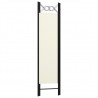Biombo divisor de 3 paneles blanco crema 120x180 cm 4