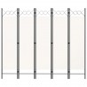 Divisória de quarto com 5 painéis 200x180 cm branco 3