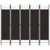 Divisória de quarto com 5 painéis 200x180 cm castanho 1