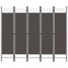 Biombo divisor de 5 paneles gris antracita 200x180 cm 1