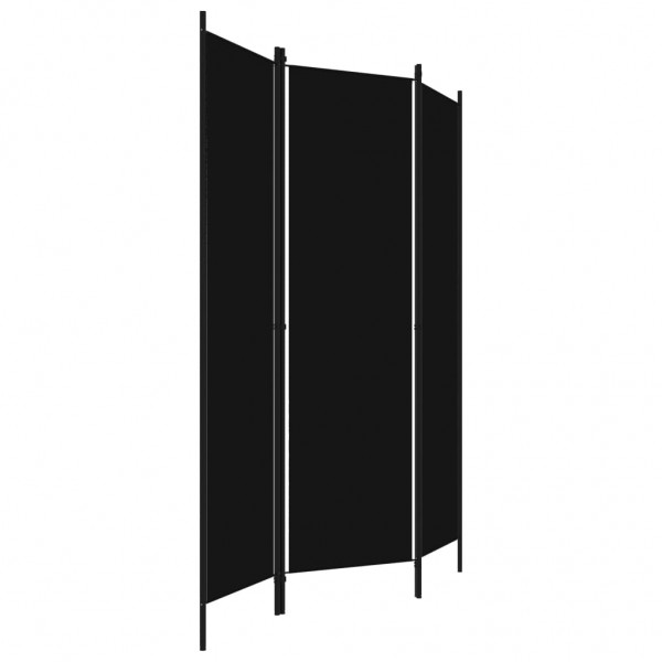 Biombo divisor de 3 paneles negro 150x180 cm M 3