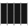 Divisória de quarto com 4 painéis 200x180 cm preto 1