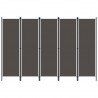 Biombo divisor de 5 paneles gris antracita 250x180 cm 1