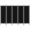 Biombo divisor de 5 paneles negro 250x180 cm 1