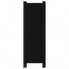 Biombo divisor de 5 paneles negro 250x180 cm 4