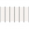 Divisória de quarto com 6 painéis 300x180 cm branco 1