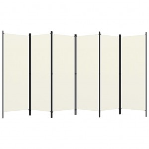 Divisória de quarto com 6 painéis 300x180 cm branco H