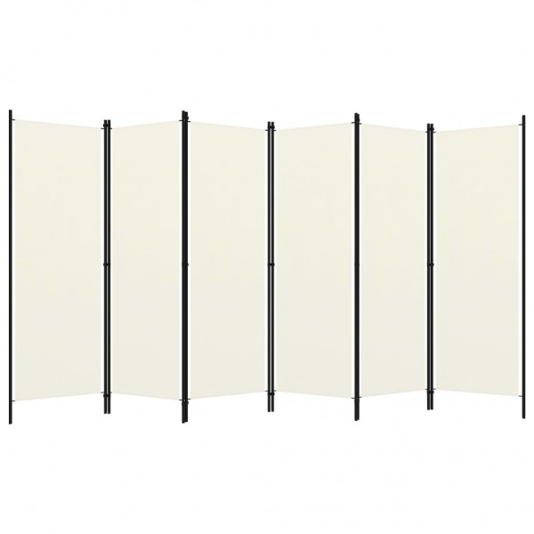 Divisória de quarto com 6 painéis 300x180 cm branco M 2
