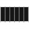 Divisória de quarto com 6 painéis 300x180 cm preto 2