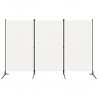 Biombo divisor de 3 paneles blanco crema 260x180 cm 1