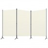 Divisória de quarto com 3 painéis 260x180 cm tecido branco 2