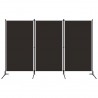 Biombo divisor de 3 paneles marrón 260x180 cm 1
