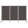 Biombo divisor de 3 paneles gris antracita 260x180 cm 1