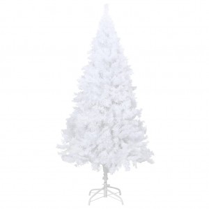 Árvore de Natal artificial com ramos grossos 150 cm PVC branco H