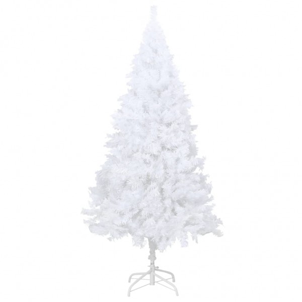 Árvore de Natal artificial com ramos grossos 150 cm PVC branco M 2