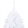 Árvore de Natal artificial com ramos grossos 150 cm PVC branco 3