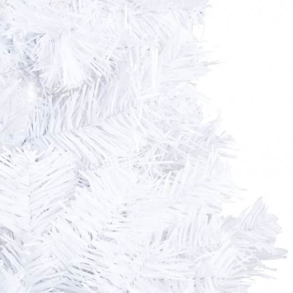 Árbol de Navidad artificial con ramas gruesas PVC blanco 150 cm M 4