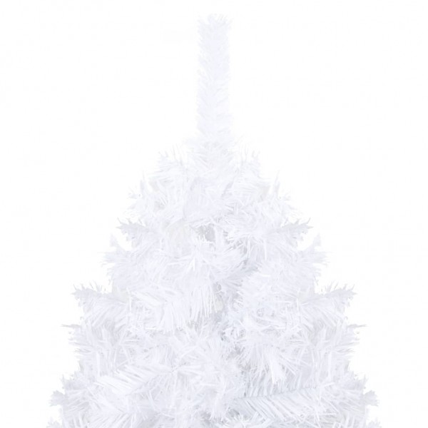 Árvore de Natal artificial com ramos grossos 180 cm PVC branco M 3
