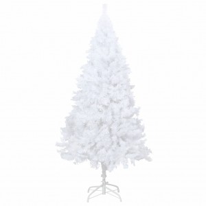 Árvore de Natal artificial com ramos grossos 210 cm PVC branco H