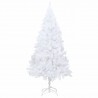 Árbol de Navidad artificial con ramas gruesas PVC blanco 210 cm 2