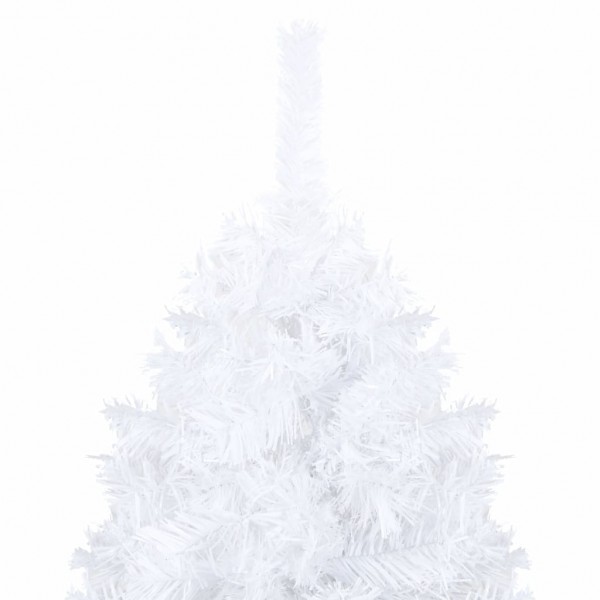 Árbol de Navidad artificial con ramas gruesas PVC blanco 210 cm M 3