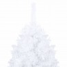 Árvore de Natal artificial com ramos grossos 210 cm PVC branco 3