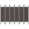 Biombo divisor de 6 paneles gris antracita 240x180 cm 1