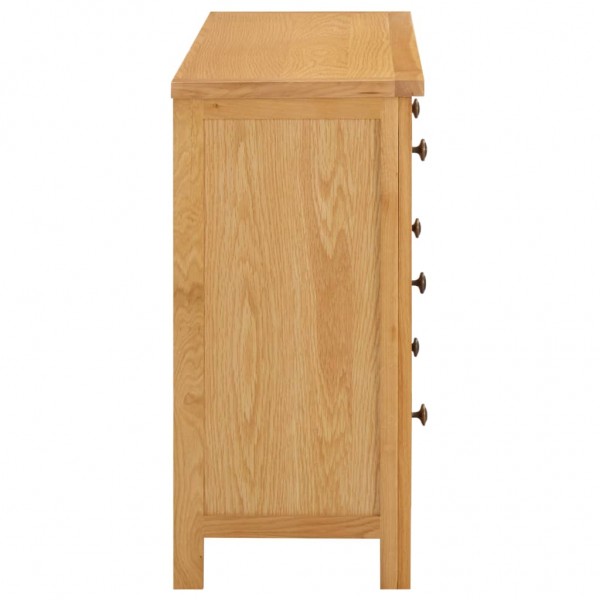 Cajonera de madera de roble macizo 105x33.5x73 cm M 4