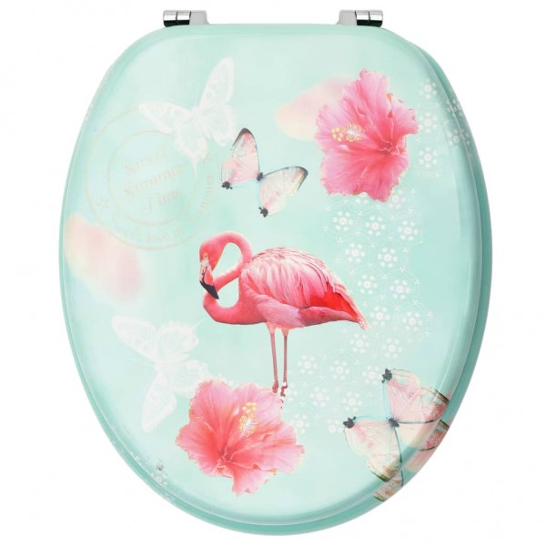 Assento de sanita com tampa MDF design flamingo M 5