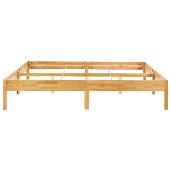 Estructura de cama de madera maciza de roble 180x200 cm M 4
