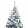 Árvore de Natal artificial c/ flocos de neve 180 cm PVC verde 3