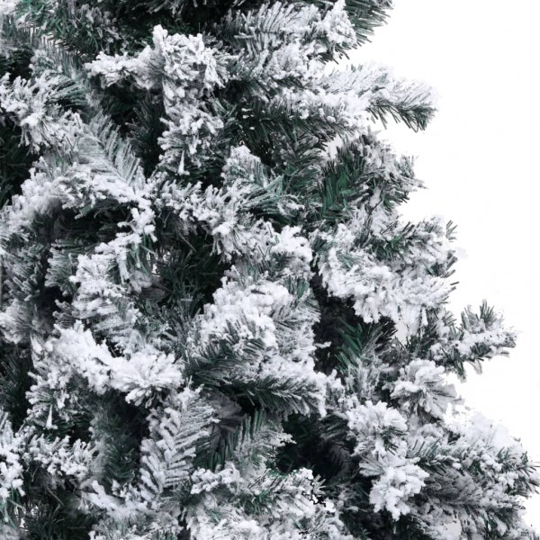 Árbol de Navidad artificial verde con nieve 240 cm M 4