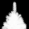 Árbol artificial de Navidad con hojas realistas blanco 120 cm 3