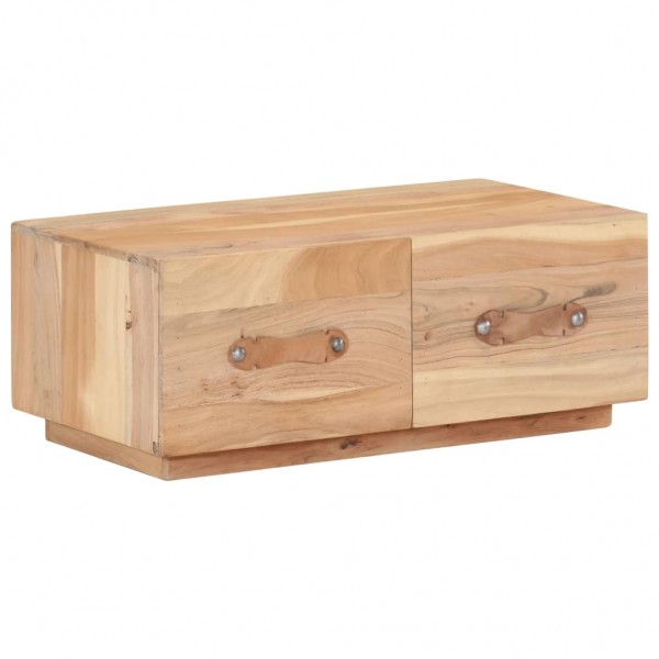 Mesa de centro de madera maciza reciclada 90x50x35 cm D