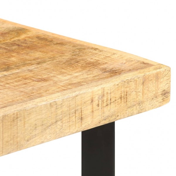 Mesa de bar madera maciza de mango rugosa 60x60x107 cm M 5