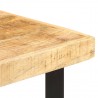 Mesa de bar madera maciza de mango rugosa 60x60x107 cm 5
