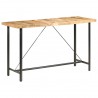Mesa de bar 180x70x107 cm madeira de mangueira áspera 1
