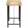 Mesa de bar madera maciza de mango rugosa 180x70x107 cm 3