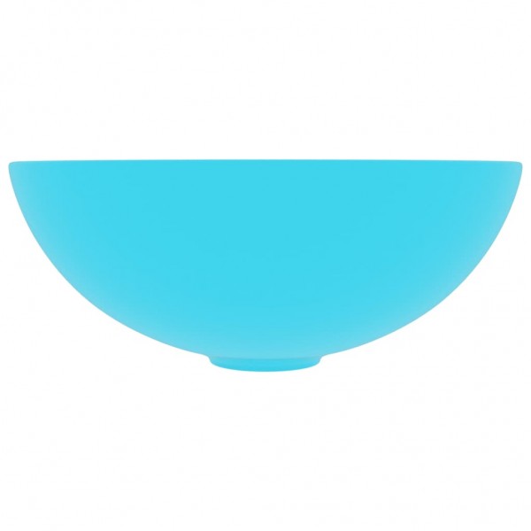 Lavabo de cuarto de baño redondo cerámica verde claro M 3