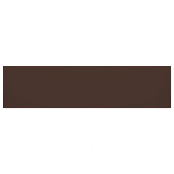 Lavabo con rebosadero cerámica marrón oscuro M 4