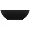 Lavabo de lujo ovalado cerámica negro mate 40x33 cm 3