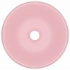 Lavabo de lujo redondo cerámica rosa mate 40x15 cm 2