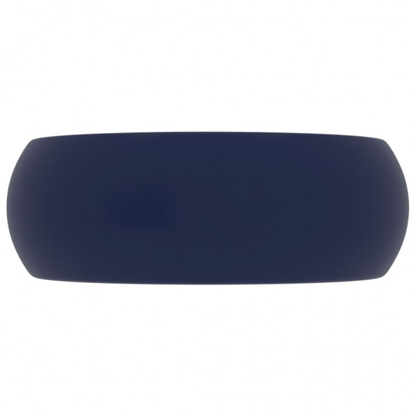 Lavabo de lujo redondo cerámica azul oscuro mate 40x15 cm M 4