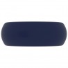 Lavatório luxuoso redondo 40x15cm cerâmica azul-escuro mate 4