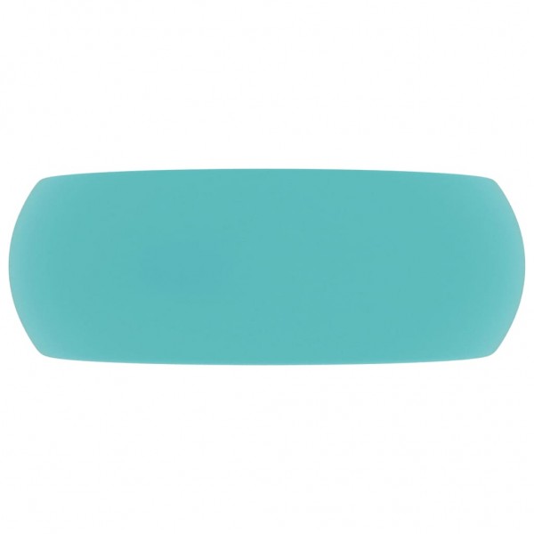 Lavabo de luxo redondo cerâmica verde claro mate 40x15 cm M 4