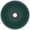 Lavabo de lujo redondo cerámica verde oscuro mate 40x15 cm 3