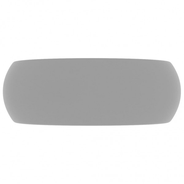 Lavabo de lujo redondo cerámica gris claro mate 40x15 cm M 3