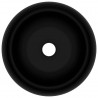 Lavabo de lujo redondo cerámica negro mate 40x15 cm 3