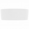 Lavabo de lujo redondo cerámica blanco mate 40x15 cm 4